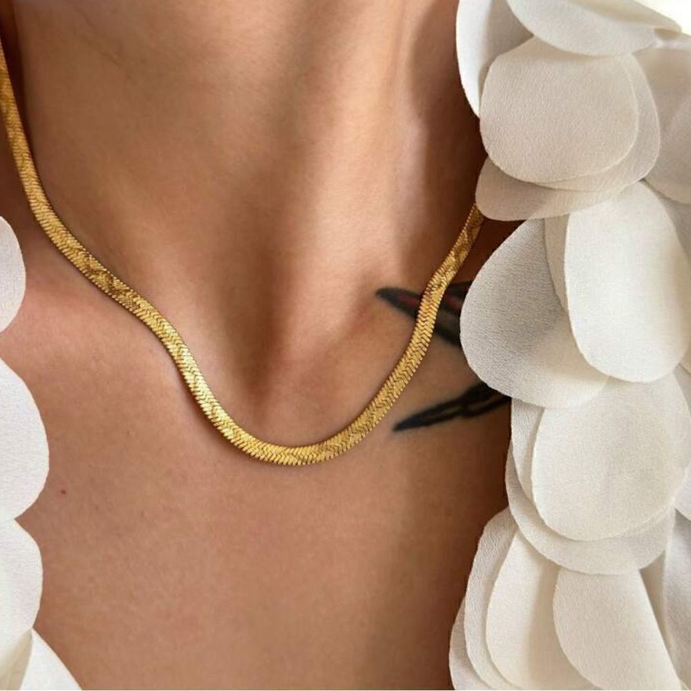 snake chain necklace N634